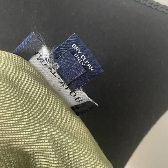 VTG ANN TAYLOR Sz 6 Green  Iridescent 100% Silk Button‎ Up Shirt Blouse Preppy - Picture 9 of 10